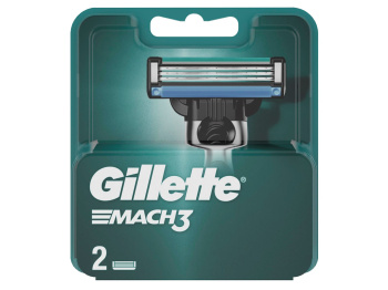 Кассета для бритвенного станка "Gillette Mach3", 2шт