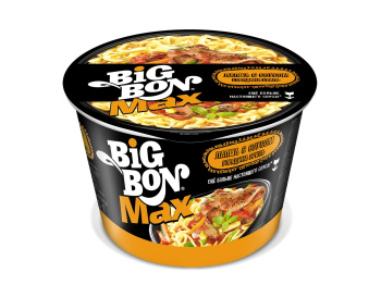 Лапша быстрого приготовления Big Bon Max С говядиной, 95г