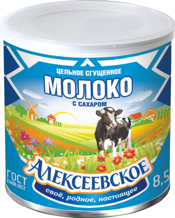 Молоко сгущенное "Алексеевское" 8.5% ГОСТ, 360г