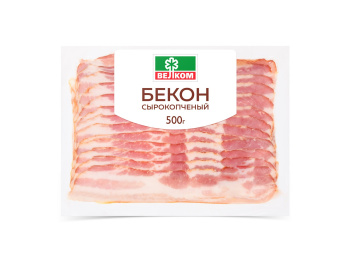 Бекон "Велком" сырокопченый нарезка