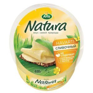 Сыр Arla Natura сливочный цилиндр 45% 400 гр