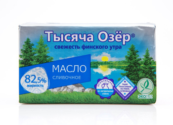 Масло сливочное Тысяча озёр 82.5%