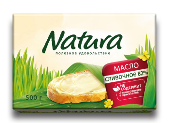 Масло "Natura" сливочное несоленое